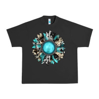 Pigment Black western sunflower gemstone Urban Heavy Tee - JahusDesignShop
