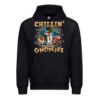 Black chillin with my gnomies Urban Hoodie - CowGirlArtShop