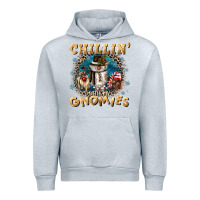 Heather Grey chillin with my gnomies Urban Hoodie - CowGirlArtShop