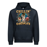 Navy chillin with my gnomies Urban Hoodie - CowGirlArtShop