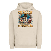 Pigment French Oak chillin with my gnomies Urban Hoodie - CowGirlArtShop