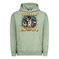 Pigment Oil Green chillin with my gnomies Urban Hoodie - CowGirlArtShop