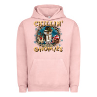 Pigment Salmon chillin with my gnomies Urban Hoodie - CowGirlArtShop