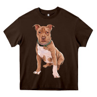 Chocolate Brown Brown Pitbull Heavy Core Tee - RanaPortraitStore