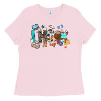 Bubblegum Pink i hook it up sewing Ladies Tee - Zillion Design Studio