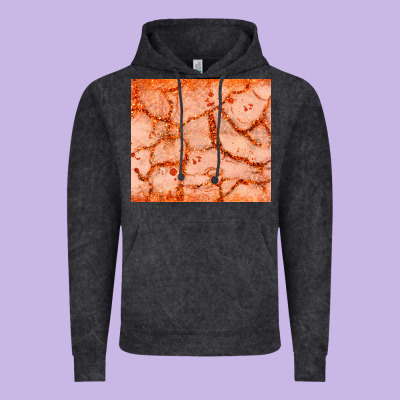 Orange Glitter Vintage Hoodie Designed By Jahusdesignshop