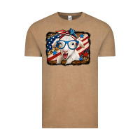 Vintage Coffee 4th of july baby sheep Vintage Tee - Jasminsmagicworld