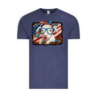 Vintage Denim 4th of july baby sheep Vintage Tee - Jasminsmagicworld