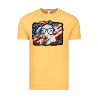Vintage Mustard 4th of july baby sheep Vintage Tee - Jasminsmagicworld