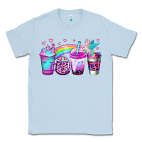 Dusty Blue unicorn coffee Classic Tee - Jasminsmagicworld