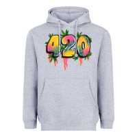 Heather Grey 420 cannabis Heavyweight Hoodie - Artiststas