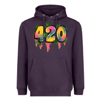 Plum 420 cannabis Heavyweight Hoodie - Artiststas
