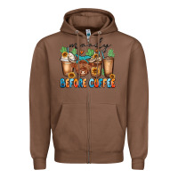 Chestnut moody before coffee Zipper Hoodie - MaliasSmallBusiness