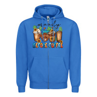 True Royal moody before coffee Zipper Hoodie - MaliasSmallBusiness