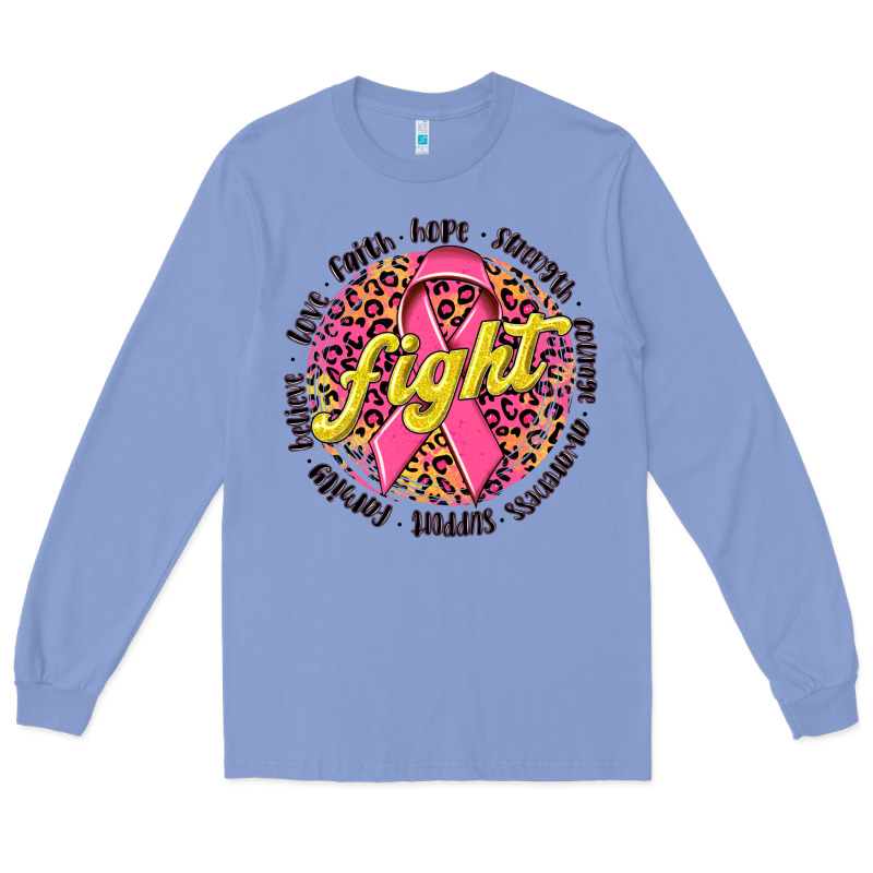 Fight Breast Cancer Long Sleeve Tee by NancyCooperArtShop | Teevron