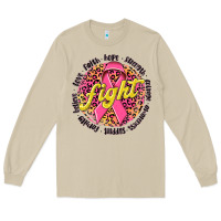 Mushroom fight breast cancer Long Sleeve Tee - NancyCooperArtShop