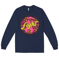 Navy fight breast cancer Long Sleeve Tee - NancyCooperArtShop