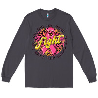 Smoke fight breast cancer Long Sleeve Tee - NancyCooperArtShop