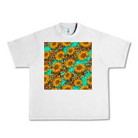 Lunar Rock sunflowers and leopard western seamless pattern Urban Heavy Tee - BundleAndBundleShop