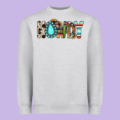 Howdy Heavyweight Sweatshirt Designed By Jahusdesignshop
