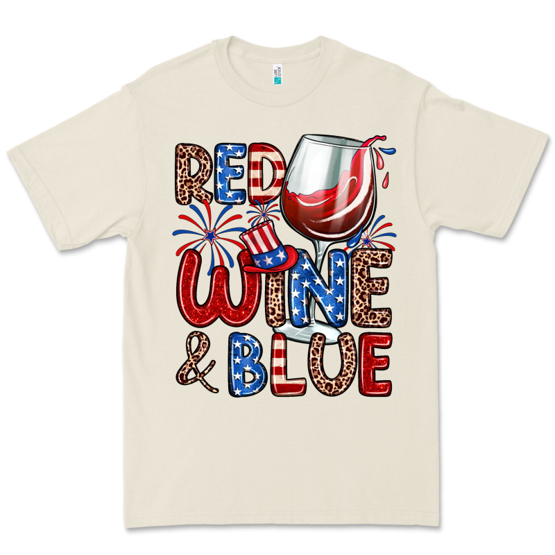 Red Wine And Blue Premium Tee by Zillion Design Studio | Teevron