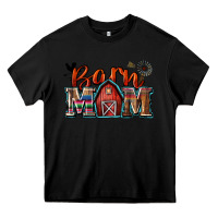 Black barn mom Heavy Core Tee - Zillion Design Studio