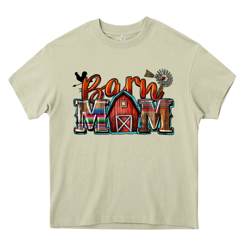 Barn Mom Heavy Core Tee by Zillion Design Studio | Teevron