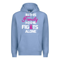 Colony Blue In This Family No One Fights Alone Cancer Survivor Premium Hoodie - Bettercallsaul