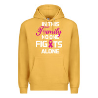 Mustard In This Family No One Fights Alone Cancer Survivor Premium Hoodie - Bettercallsaul