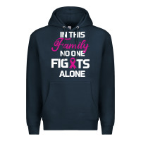 Navy In This Family No One Fights Alone Cancer Survivor Premium Hoodie - Bettercallsaul