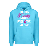 Ocean Blue In This Family No One Fights Alone Cancer Survivor Premium Hoodie - Bettercallsaul