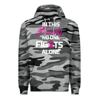 Slate Camo In This Family No One Fights Alone Cancer Survivor Premium Hoodie - Bettercallsaul