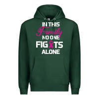Sports Green In This Family No One Fights Alone Cancer Survivor Premium Hoodie - Bettercallsaul