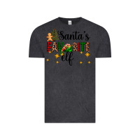 Vintage Black santa's favorite elf Vintage Tee - AdoDesignShop