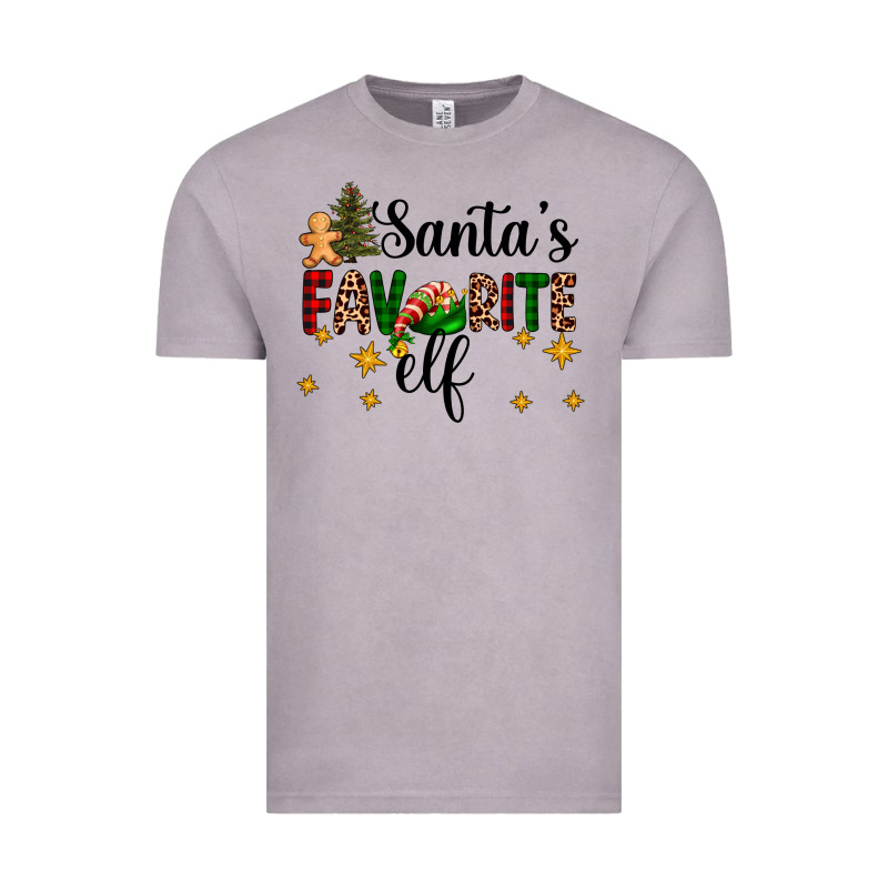 Santa's Favorite Elf Vintage Tee by AdoDesignShop | Teevron