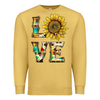 Antique Gold western love with sunflower Premium Sweatshirt - Artiststas
