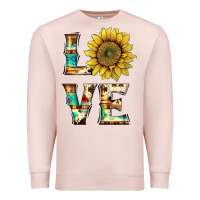 Pale Pink western love with sunflower Premium Sweatshirt - Artiststas
