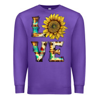 Purple western love with sunflower Premium Sweatshirt - Artiststas