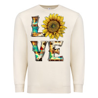 Sandshell western love with sunflower Premium Sweatshirt - Artiststas