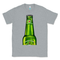 Heather Grey green beer Classic Tee - AdoDesignShop