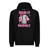 Black totally adorable Premium Hoodie - JahusDesignShop