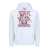 White totally adorable Premium Hoodie - JahusDesignShop