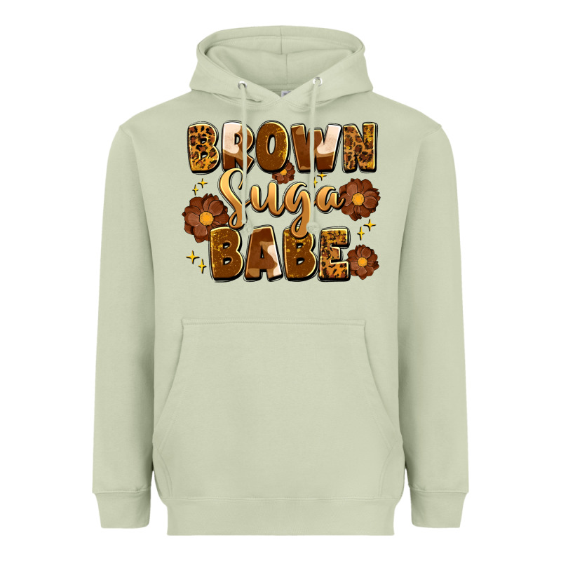 Brown Suga Babe Heavyweight Hoodie by Artiststas | Teevron