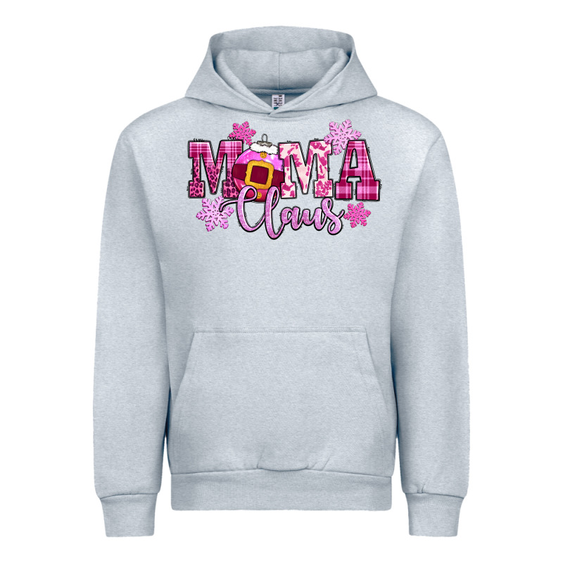 Mama Claus Pink Christmas Urban Hoodie by CowGirlArtShop | Teevron