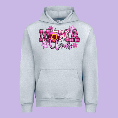 Mama Claus Pink Christmas Urban Hoodie Designed By Cowgirlartshop