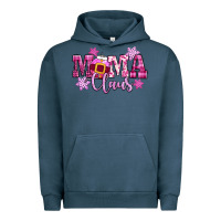 Pigment Midnight Navy mama claus pink christmas Urban Hoodie - CowGirlArtShop