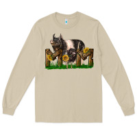 Mushroom Western Mom With Hampshire Pig And Baby Pig Long Sleeve Tee - LillyAllenDesigns