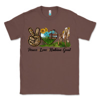 Chestnut Peace Love Nubian Goat Classic Tee - LillyAllenDesigns