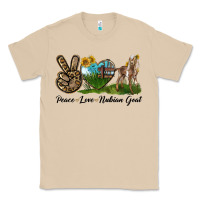 Mushroom Peace Love Nubian Goat Classic Tee - LillyAllenDesigns