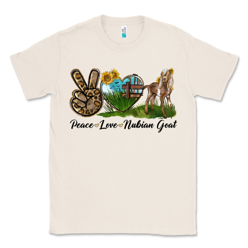 Peace Love Nubian Goat Classic Tee by LillyAllenDesigns | Teevron
